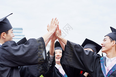 击掌素材大学击掌毕业照背景