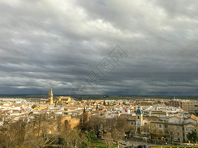 西班牙科尔多瓦城市风光背景图片