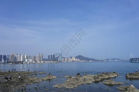 大连海景黑石礁景区背景