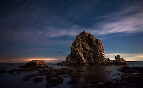 星星之海装饰画海岸风光背景