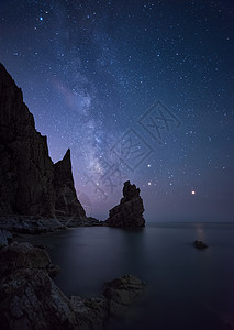 星空银河天高海阔高清图片