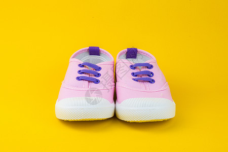 纯色可爱女童鞋背景图片