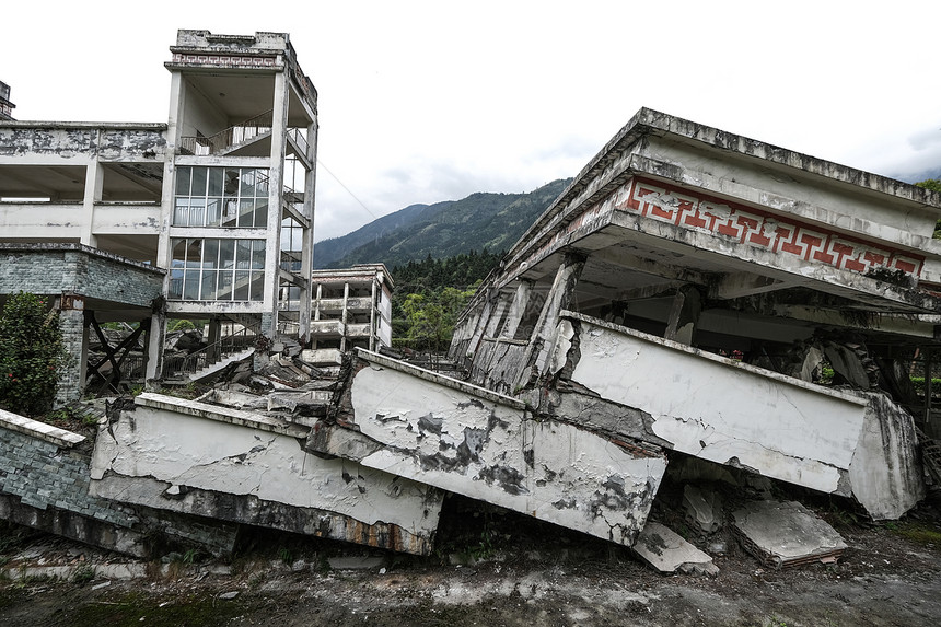四川汶川地震遗址图片
