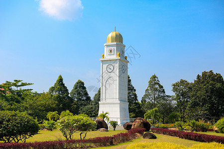 大沙巴那沙巴大学时钟背景