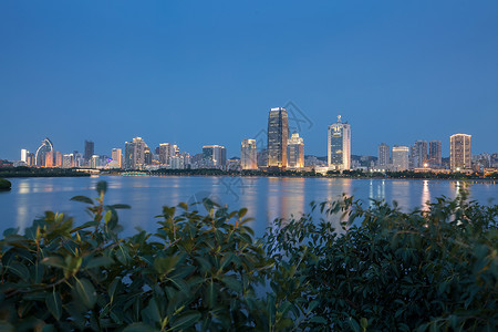 福建厦门筼筜湖畔背景图片