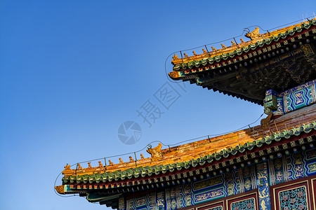 北京北海公园的小西天背景图片