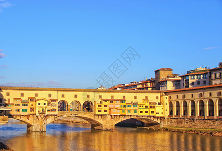 佛罗伦萨老桥景区高清图片素材