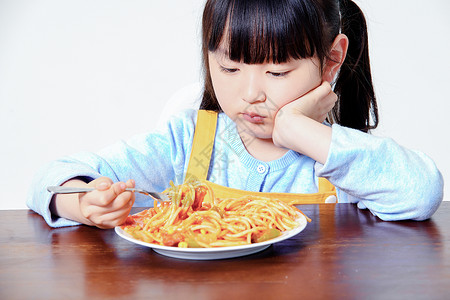 儿童厌食模特挑食高清图片