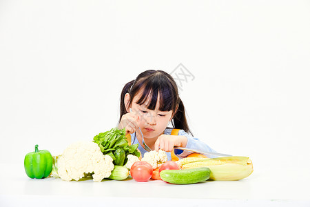 儿童健康饮食背景图片