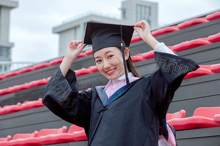 大学生毕业美女成人教育高清图片素材