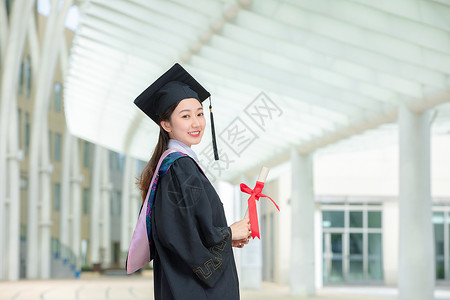 大学毕业生美女学生高清图片素材