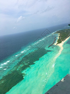 马尔代夫水飞航拍高清图片