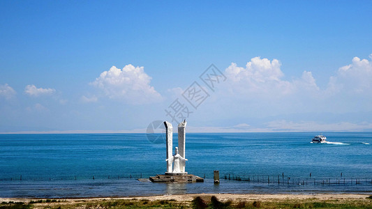 温特劳布大西北青海湖风光背景