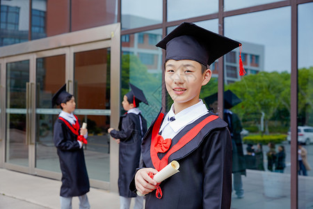 小学毕业生形象背景图片