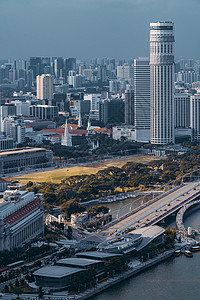 午间新加坡东岸背景