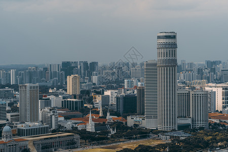 午间新加坡东岸背景图片
