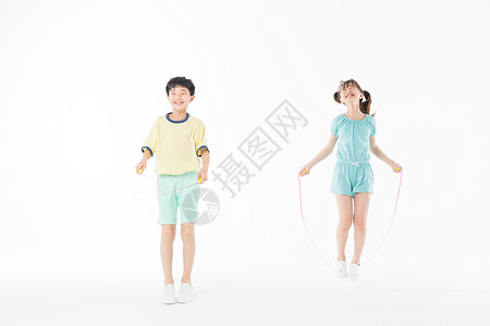 儿童跳绳背景图片