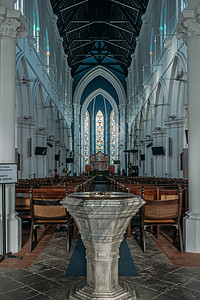 新加坡圣安德烈大教堂内部高清图片