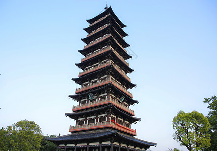 扬州大明寺佛塔背景图片
