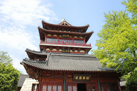 江西旅行景点镇江西津渡云台阁背景