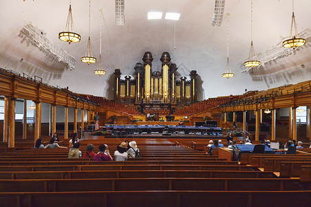 美国盐湖城摩门圣殿背景图片