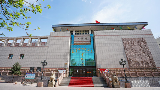 回族建筑昌吉回族自治州博物馆背景