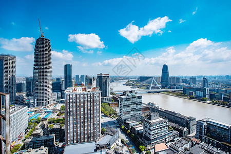 宁波城市风景背景