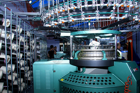 面料生产纺织机器背景