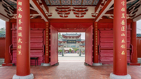 南少林寺背景图片