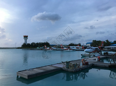 马尔代夫水飞机场图片