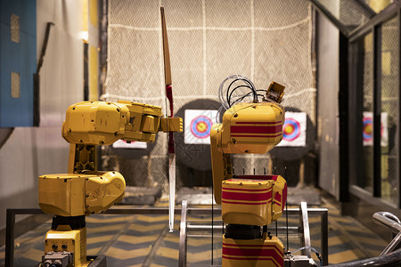 射箭机器人智能科技馆高清图片