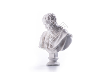 米奇雕像米开朗琪罗石膏像背景
