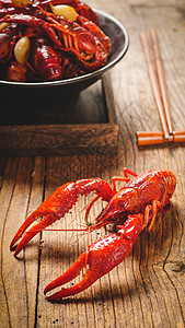 小龙虾菜品背景图片