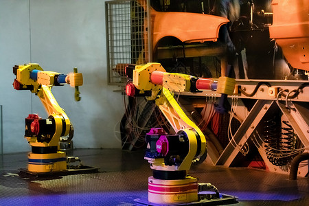智能制造ai机器人工业机器人背景