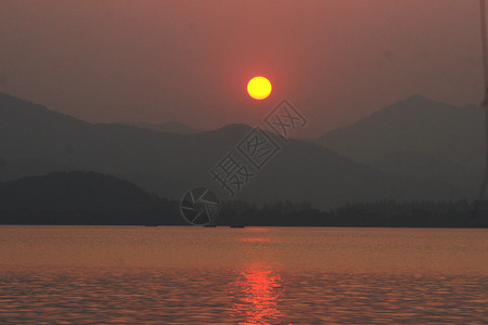 杭州苏堤西湖背景