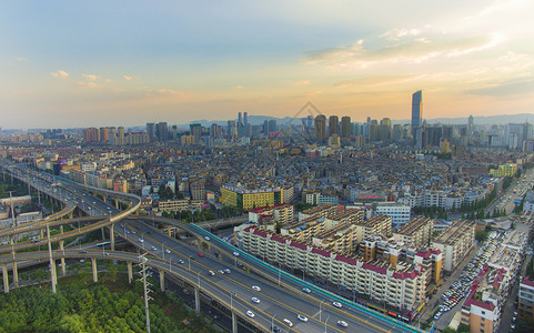 昆明城市高架环线桥梁背景图片