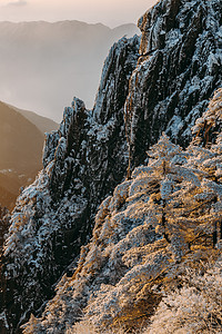 雪后黄山图片