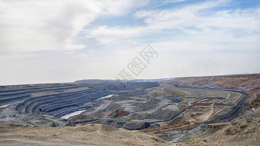 矿产能源煤矿坑背景