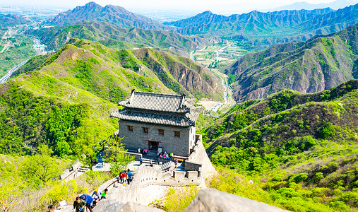 居庸关长城背景图片