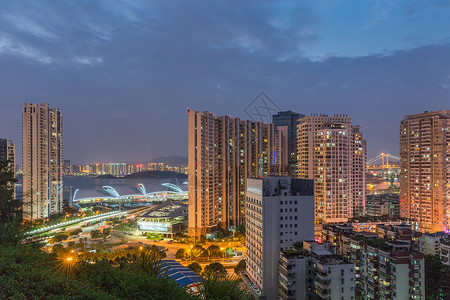 鉴真东渡厦门东渡夜色背景