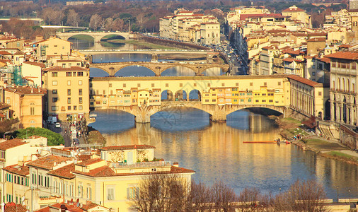 佛罗伦萨老桥佛罗伦萨阿诺河背景