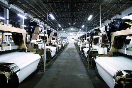 纺织车间纺织机械纺织厂高清图片