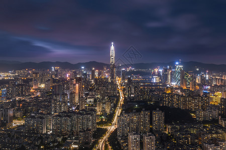 深圳缤纷夜景图片