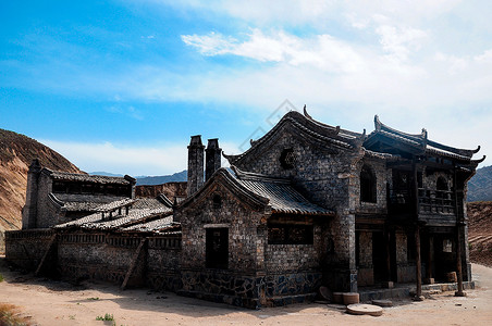 麻子面馆建筑高清图片