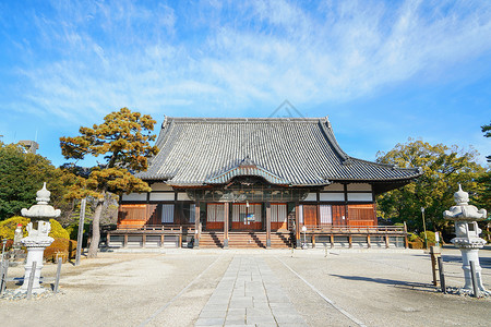 日本日式寺庙庭院图片