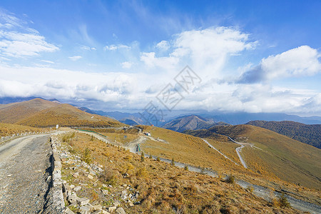 山西五台山自然风光背景图片