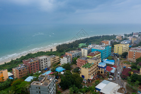 涠洲岛航拍海湾图片