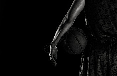 篮球黑素材篮球背景