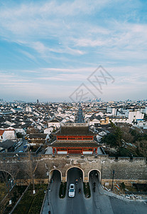 苏州老城区苏州阊门以及老城区背景