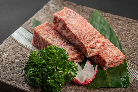 日式牛肉烧烤料理背景